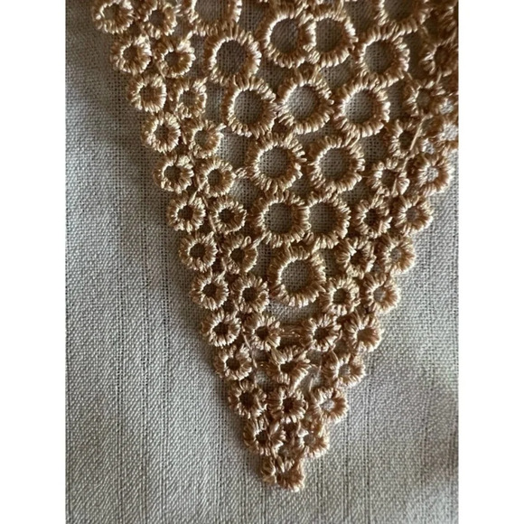 Shein Cream/Ivory Womens XL Blouse with Embroidered Neckline - Picture 8 of 16